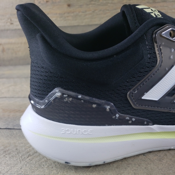 adidas EQ21 Run Men's Running Shoes Black/White/Lime - Picture 8 of 11